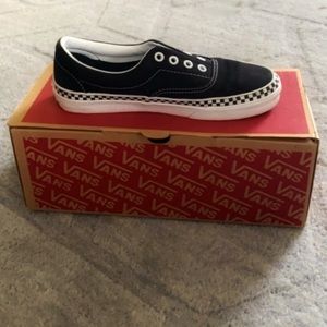Black and checkered vans